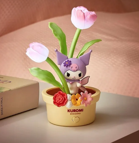 Sanrio Characters 花仙子系列鬱金香LED小夜燈 - Kuromi