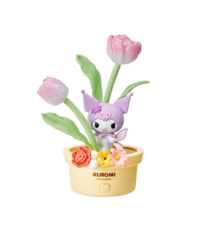 Sanrio Characters 花仙子系列鬱金香LED小夜燈 - Kuromi
