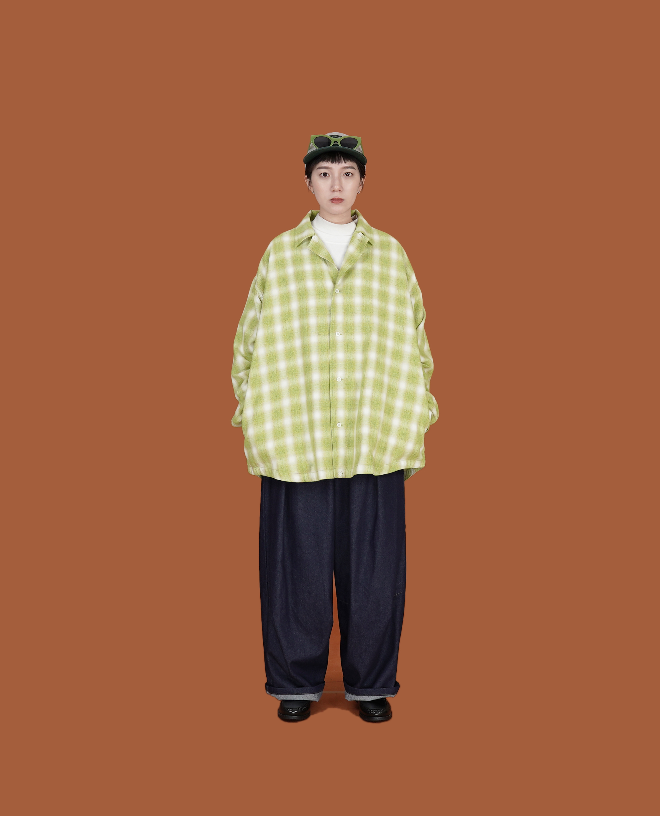 O.POism 歐波医生日本製西裝領格紋襯衫外套