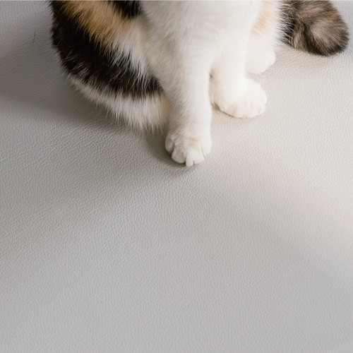 dfang 迪邦｜仿皮革紋止滑遊戲地墊-淺灰色(240x140x0.5cm)