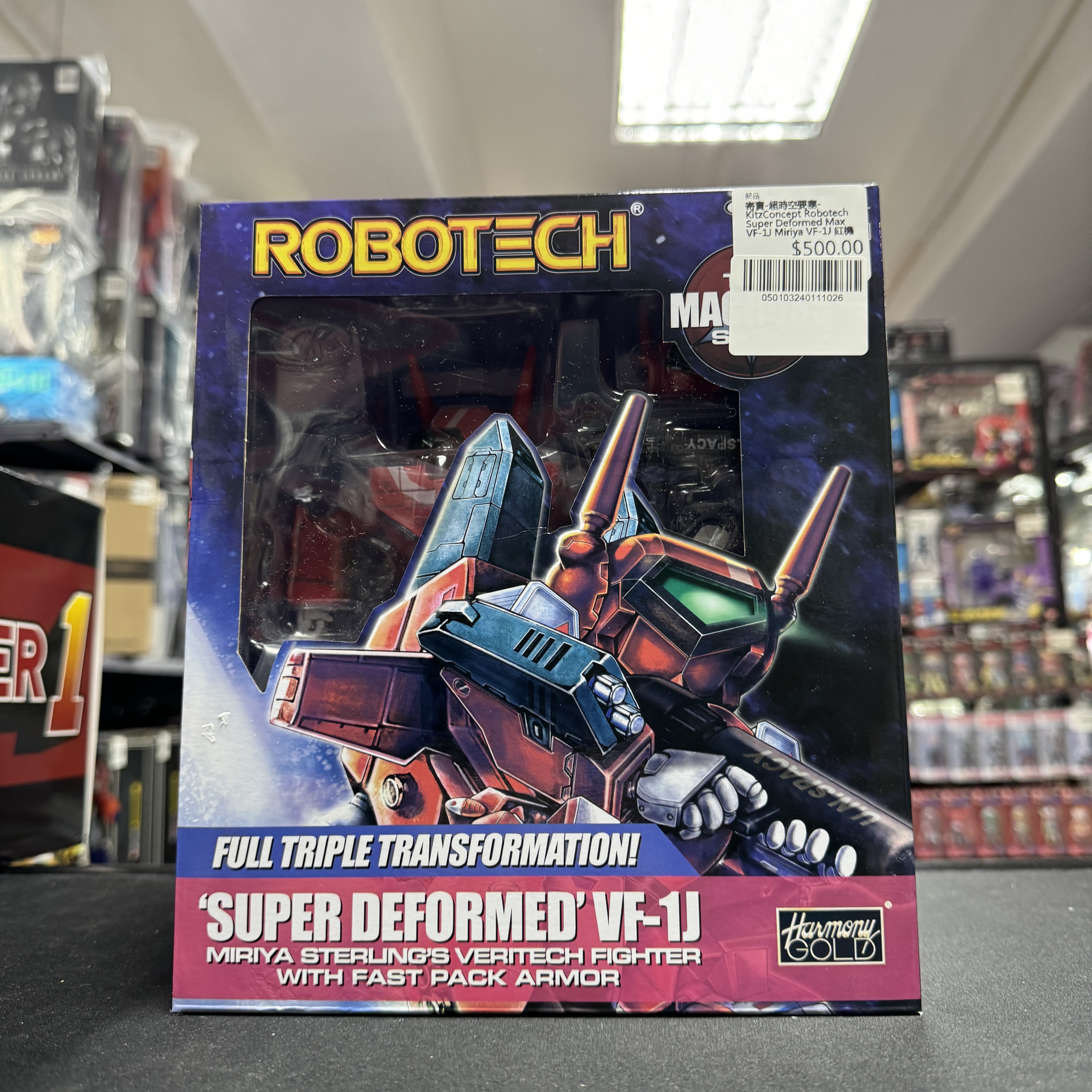 寄賣-超時空要塞-KitzConcept Robotech Super Deformed Max VF-1J Miriya VF-1J 紅機