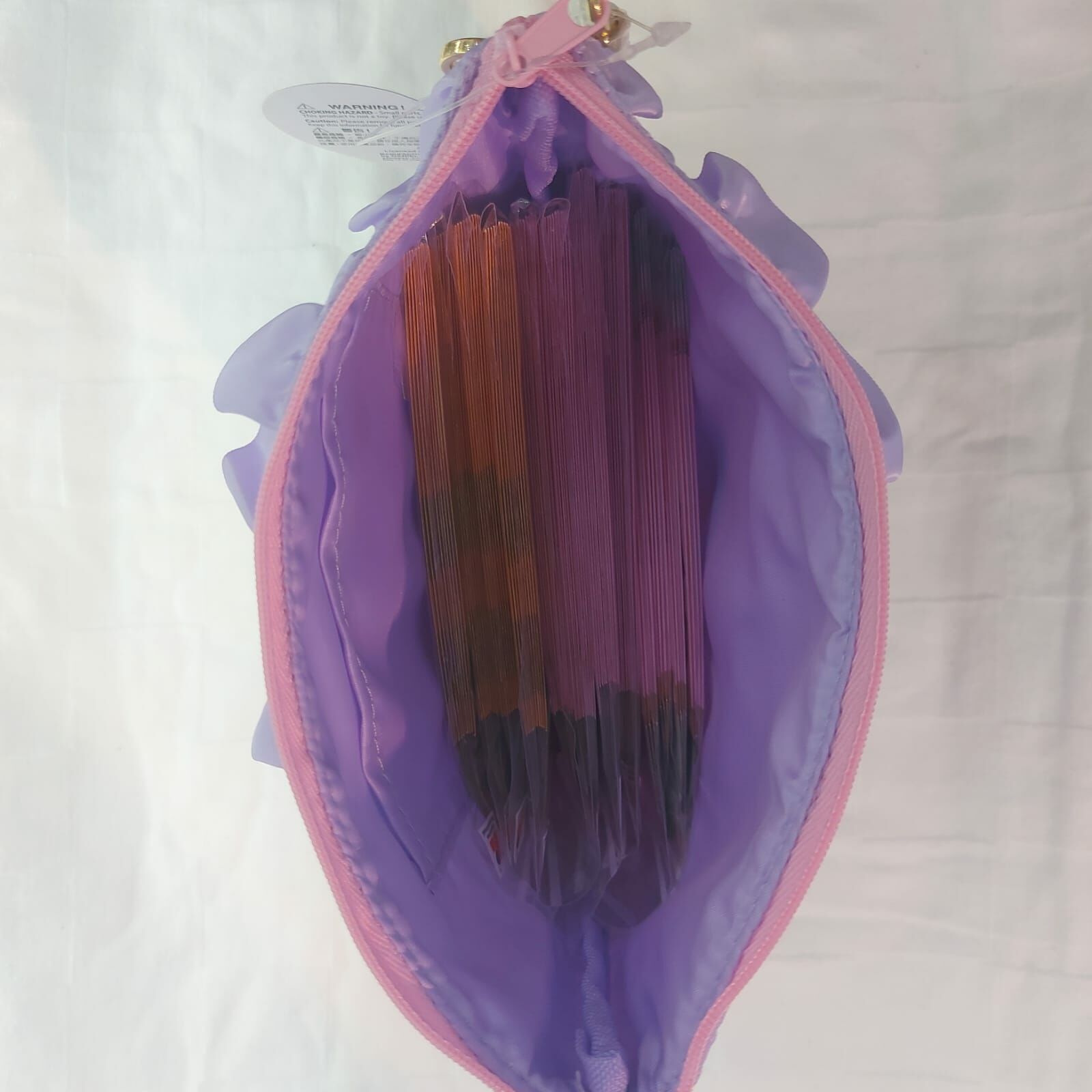 我係小忌廉紫色斜孭袋