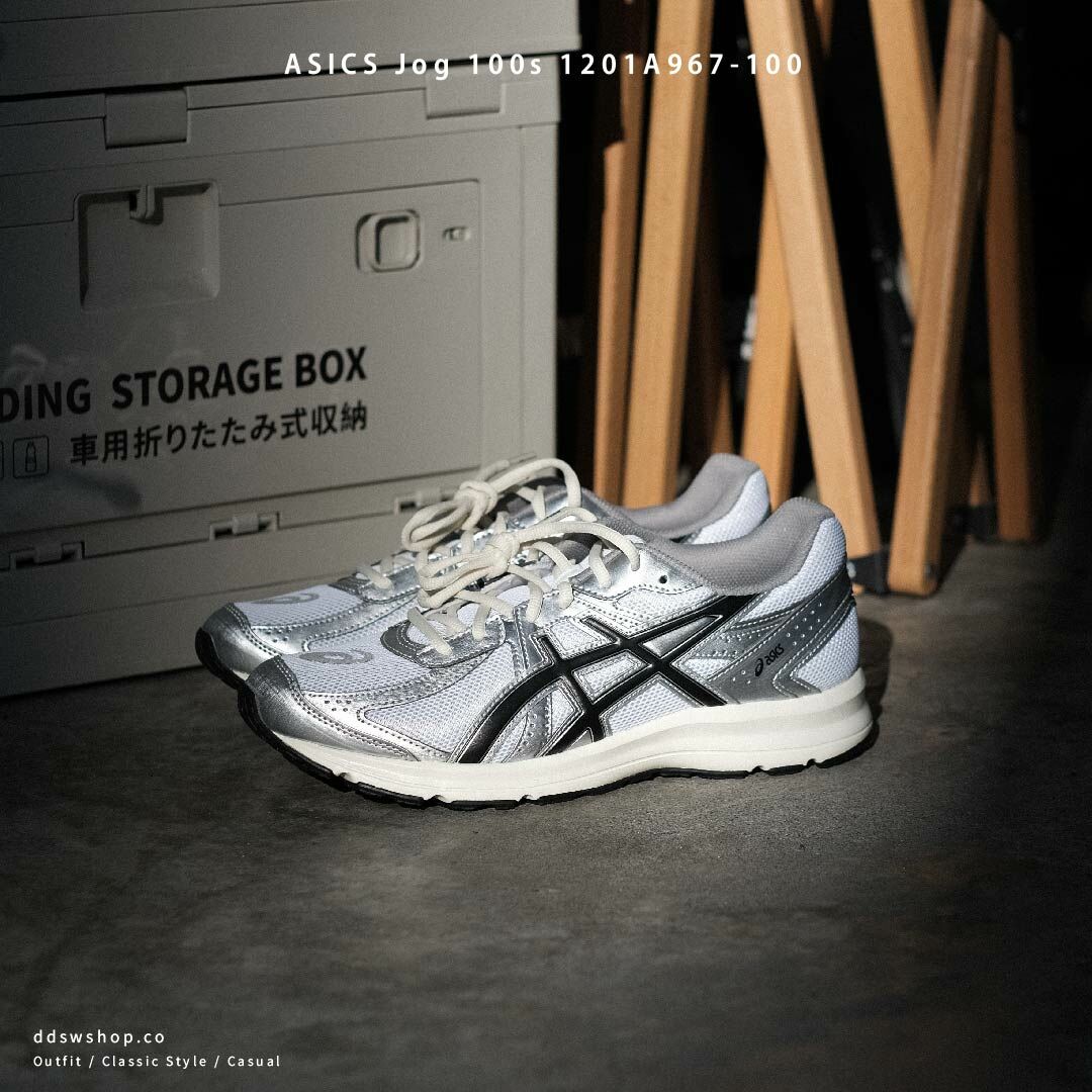ASICS Jog 100s Y2K 復古鞋款 黑銀 1201A967-100