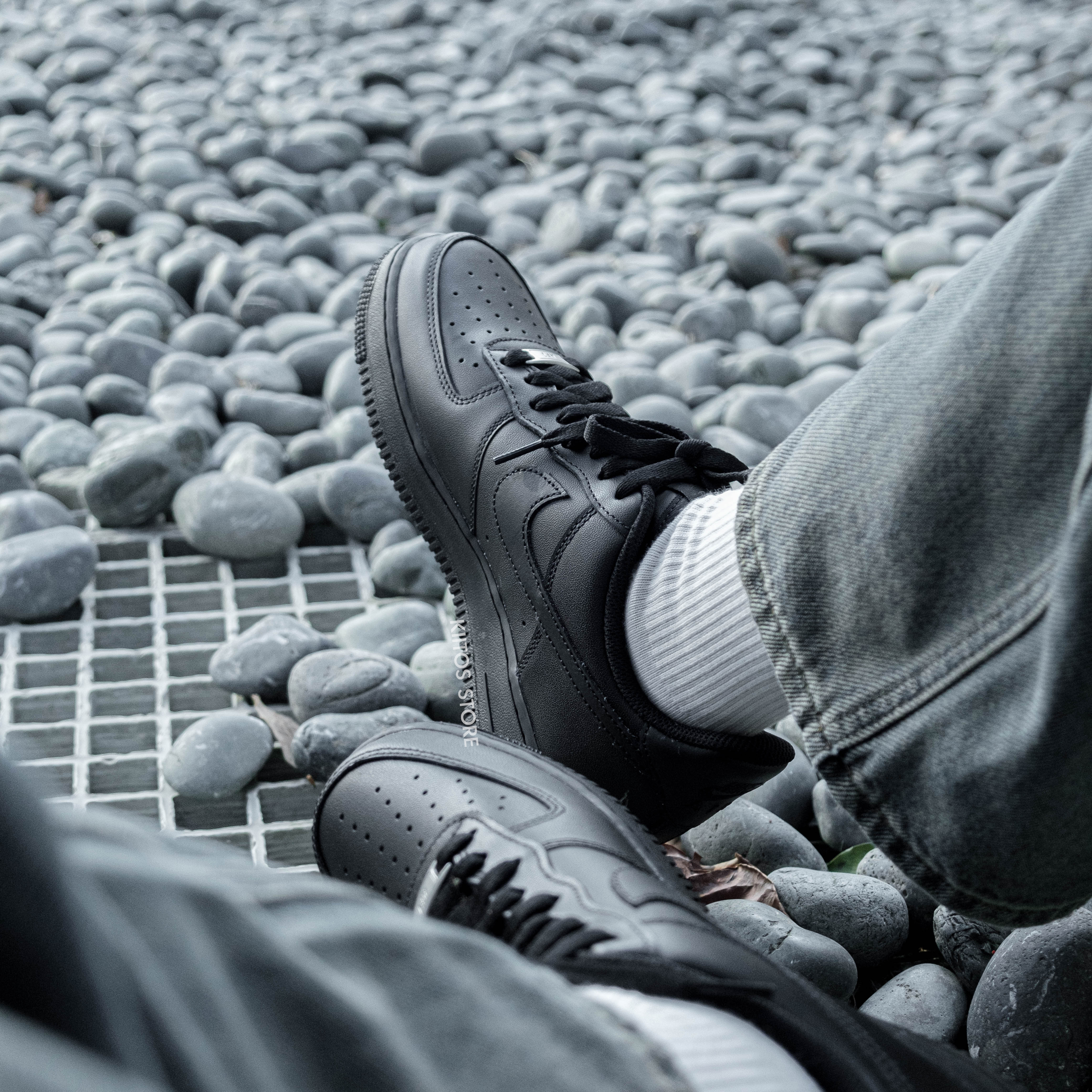 Nike Air Force 1 '07 男鞋 全黑 鐵牌 CW2288-001