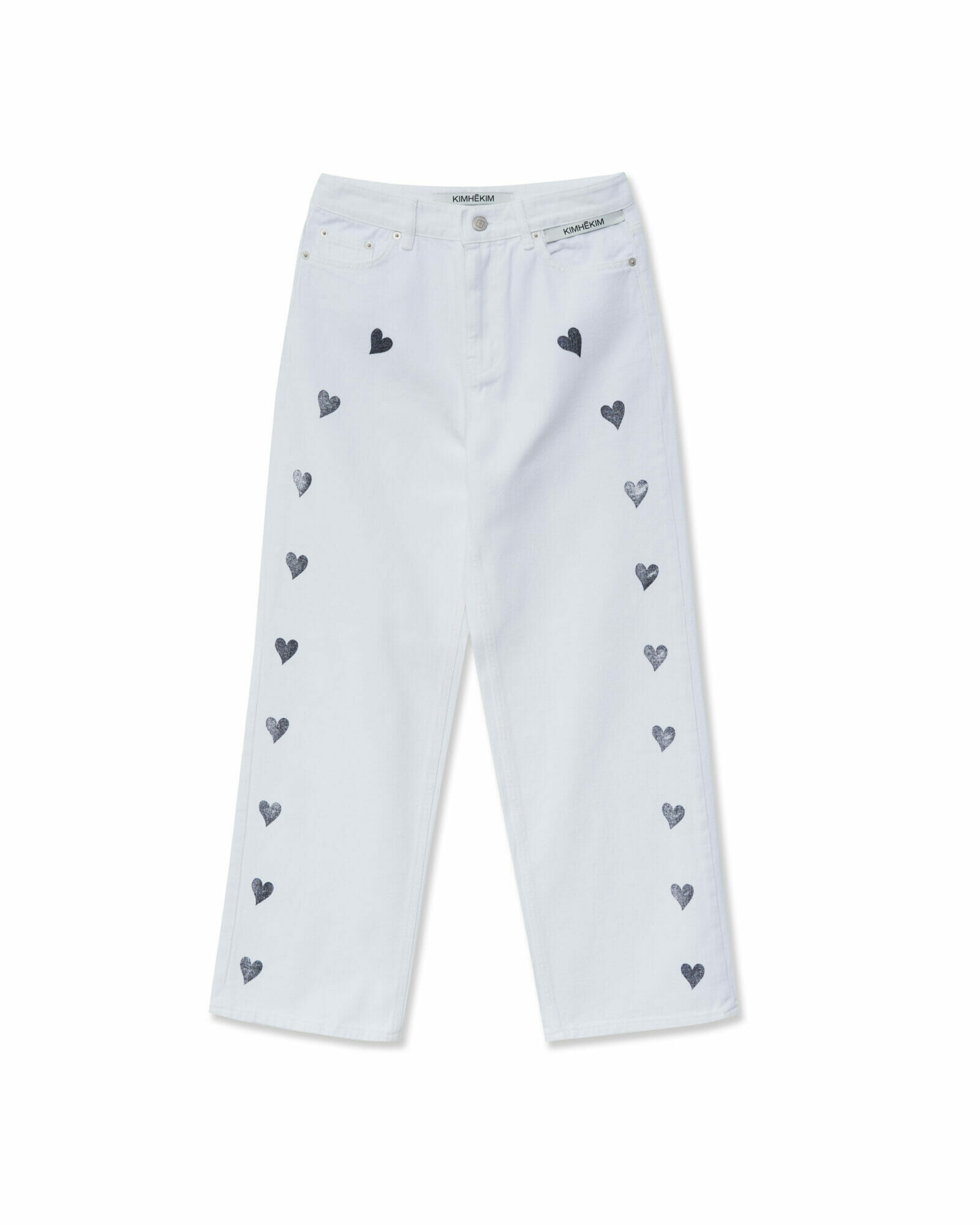 [KIMHEKIM] HEART STAMPED JEANS