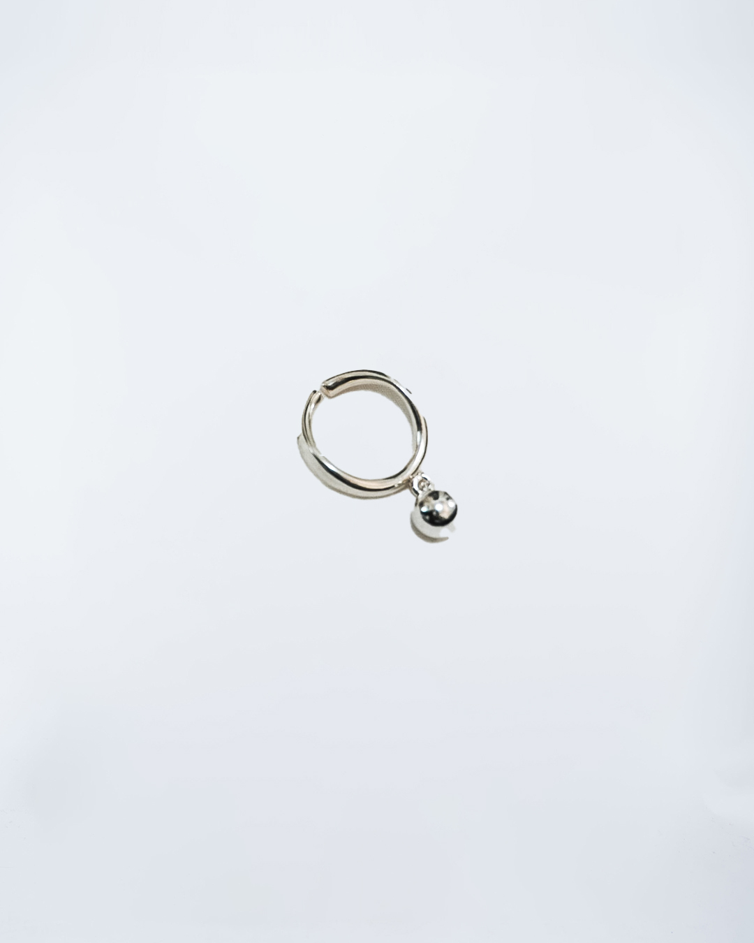 925純銀開口吊球戒指