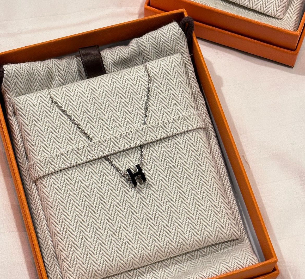 Hermes POP H mini 黑 x 銀鏈