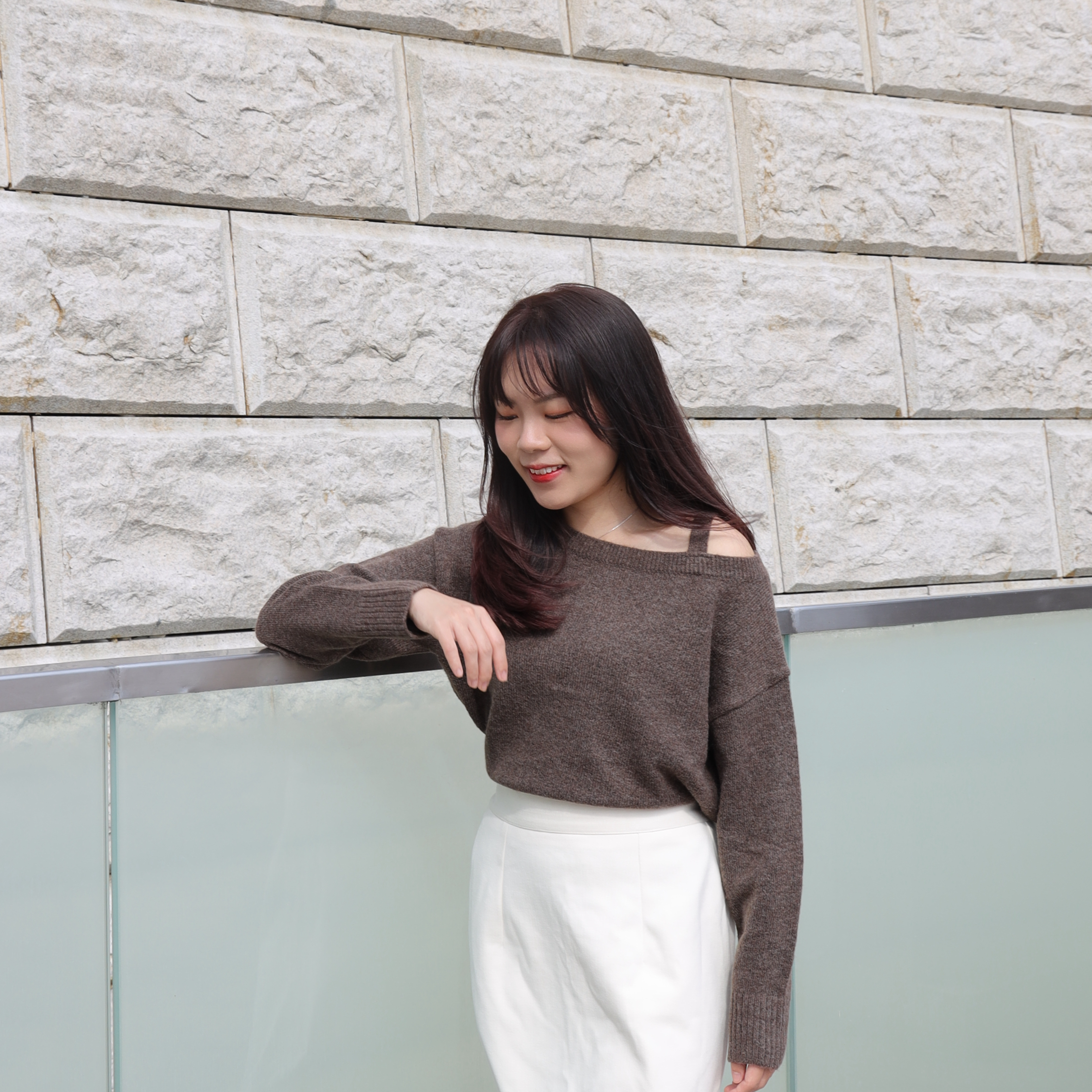 ||TOP457|| 單帶圓領BASIC針織TOP