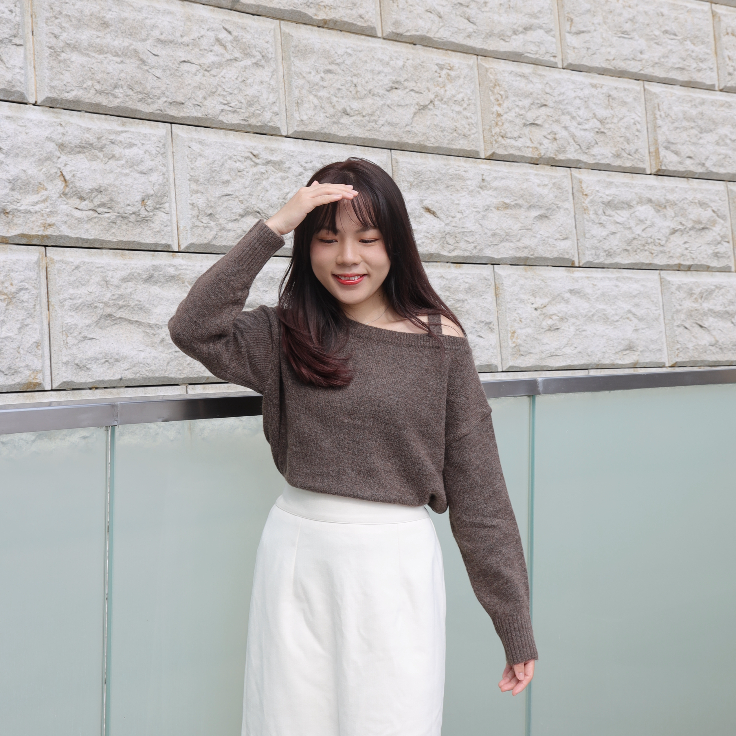 ||TOP457|| 單帶圓領BASIC針織TOP