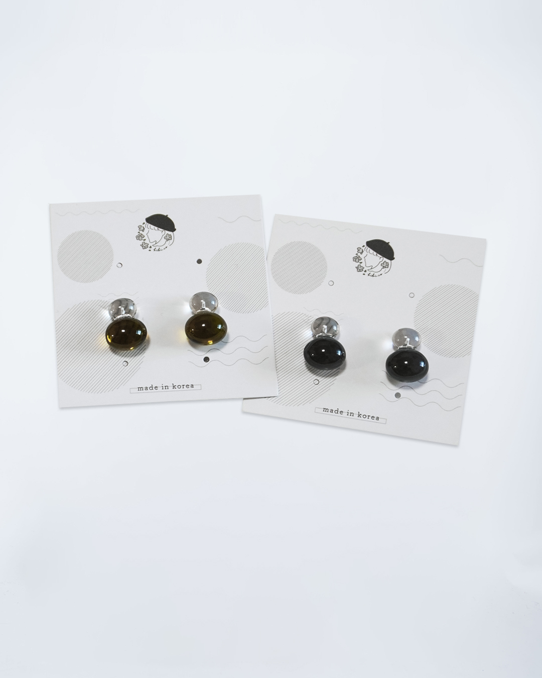 葫蘆珠珠透明耳環