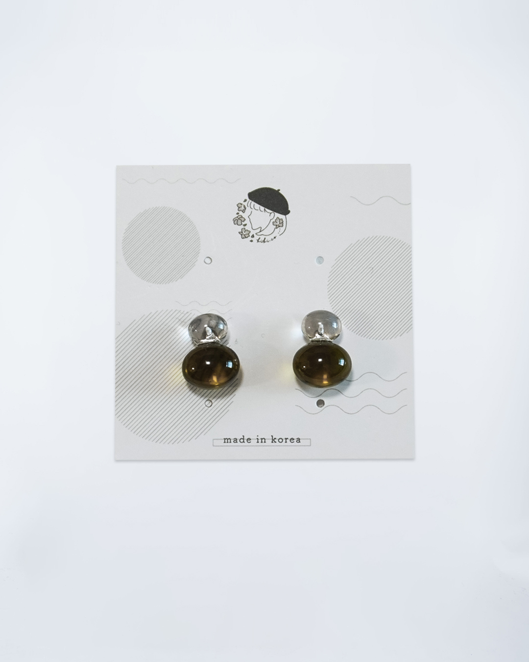 葫蘆珠珠透明耳環