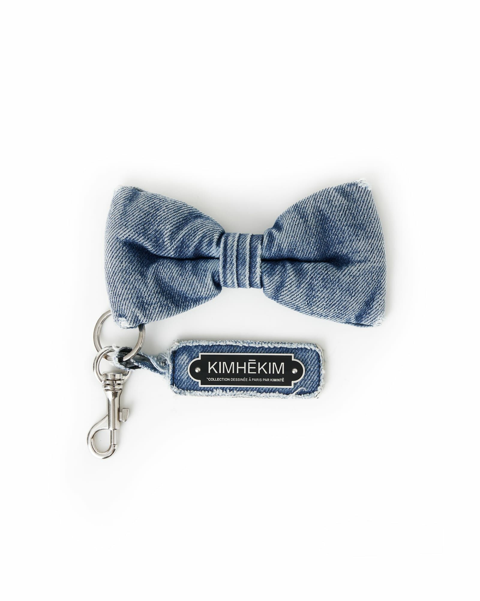 [KIMHEKIM] DENIM MONROE LOGO KEY RING
