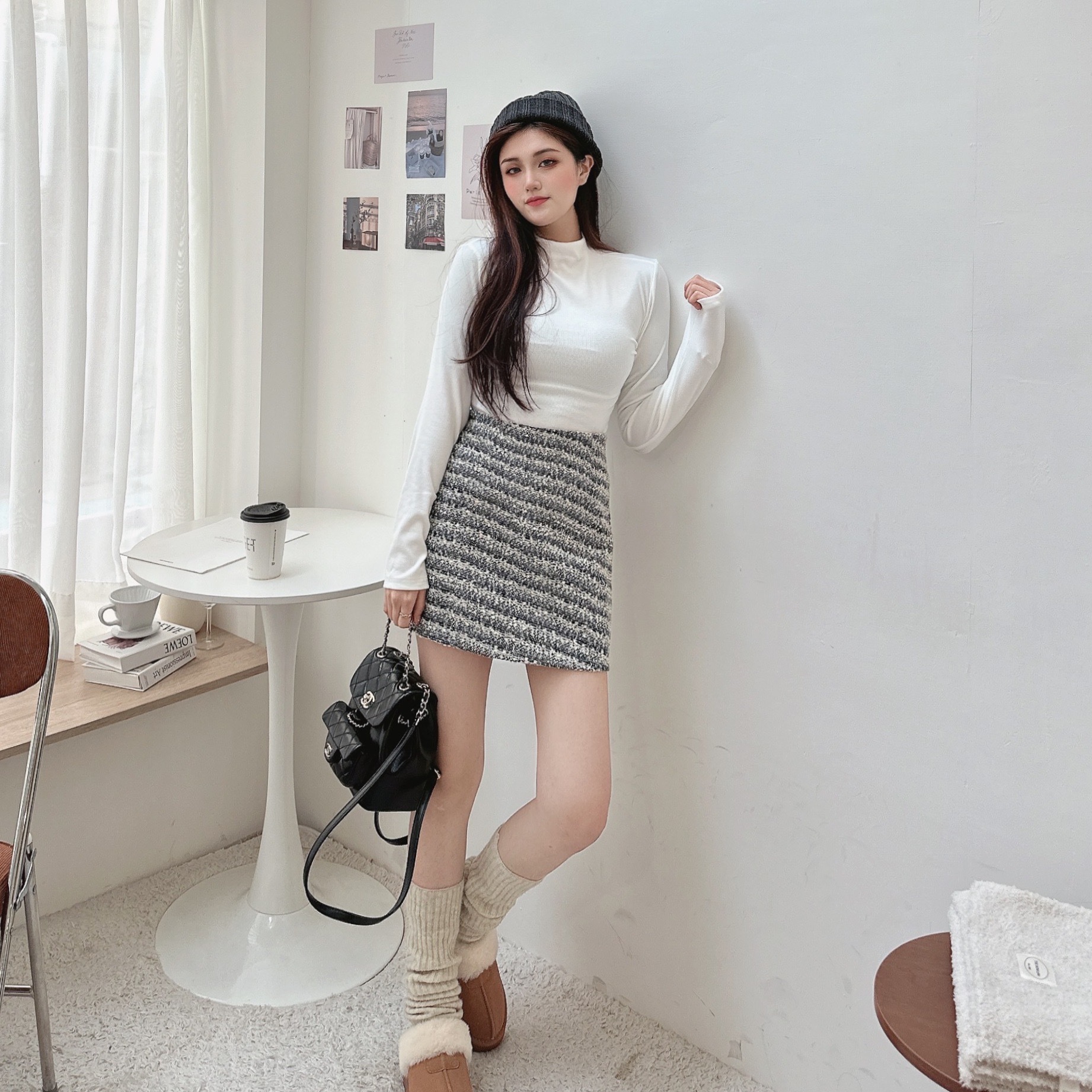 Bling 小香織紋亮片短裙/二色