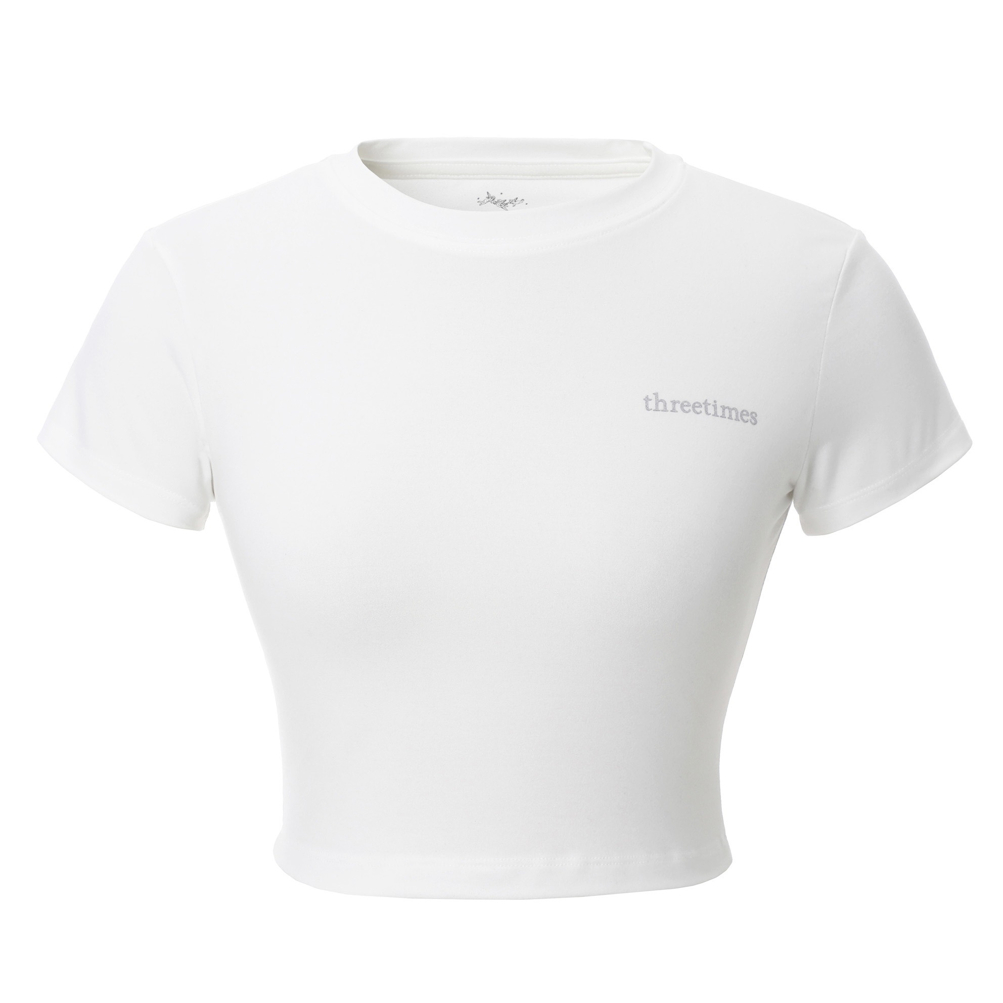 [threetimes] SOFT CROP TEE