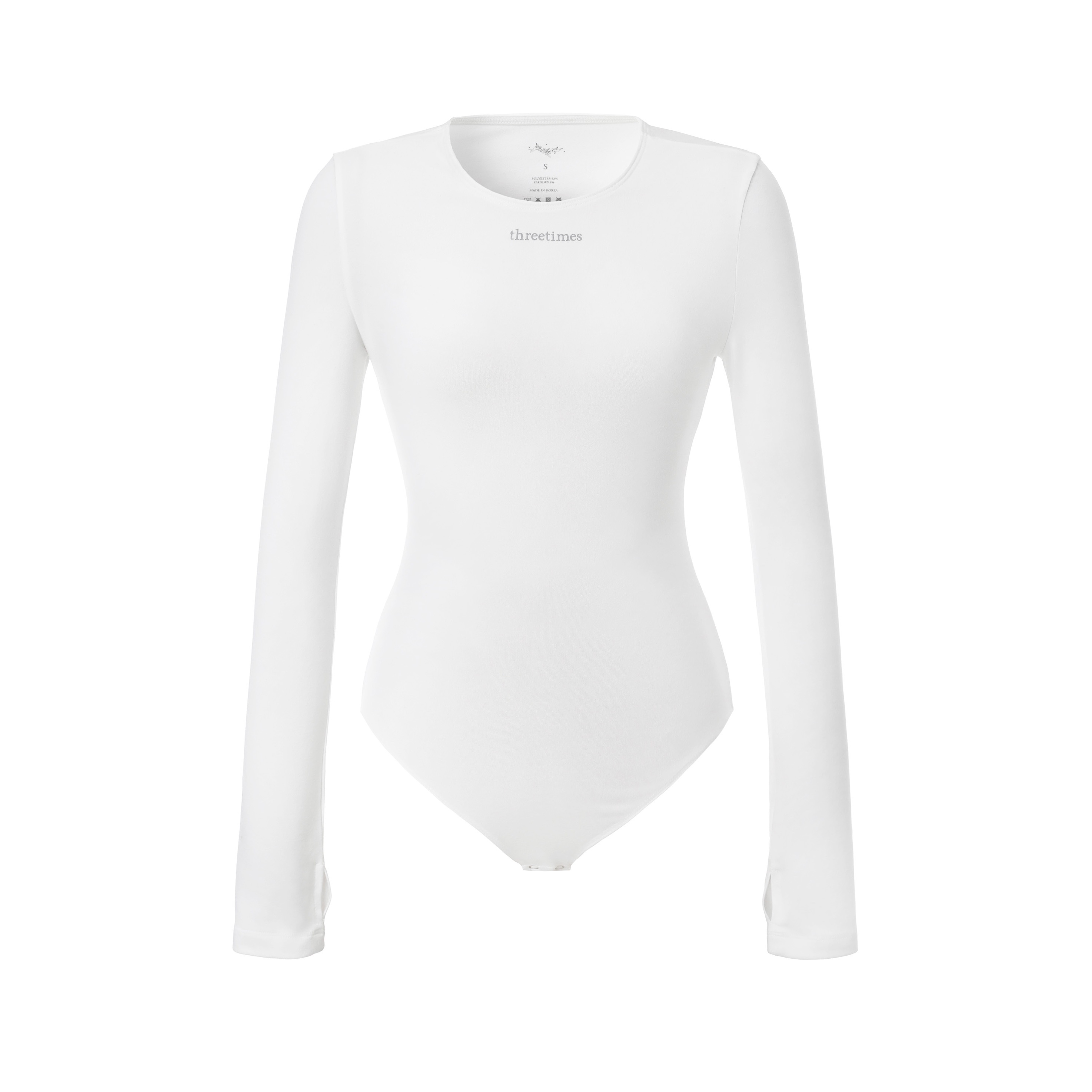 [threetimes] SOFT BODYSUIT