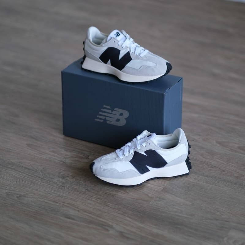 KTQ STORE ‧ New Balance 327 灰白黑奶茶色黑字百搭復古大N 情侶鞋休閒鞋 MS327FE