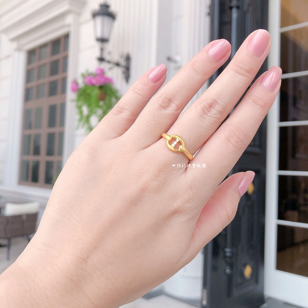 豬鼻 黃金戒指
