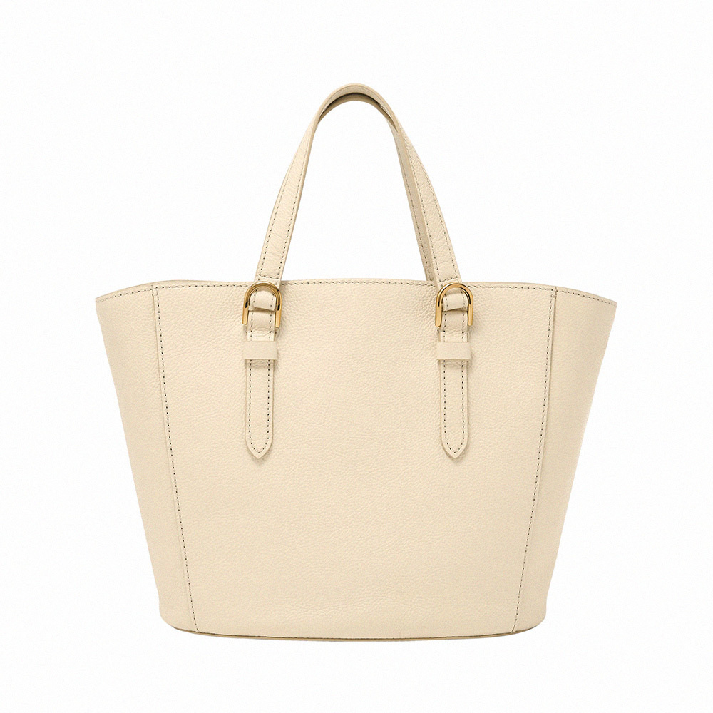 Tessa 真皮兩用大手提包-米白色 SHB3170111