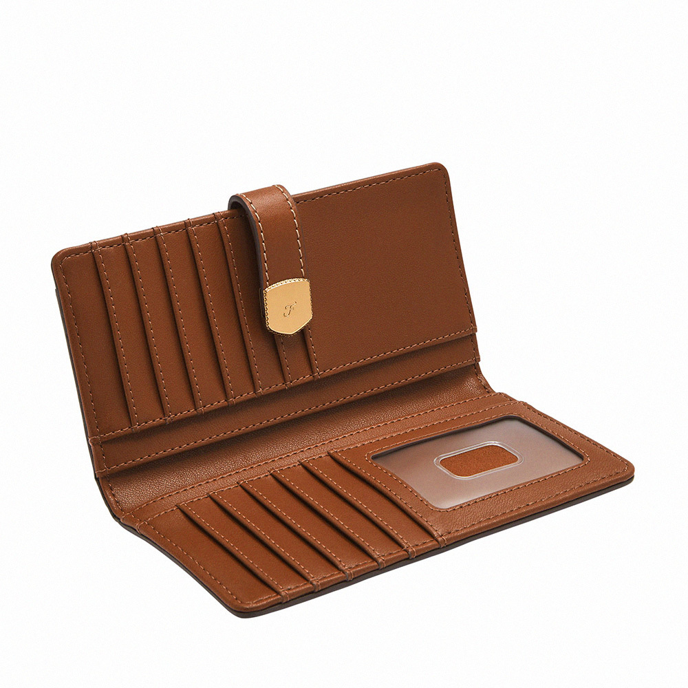 Lennox 真皮金釦中長夾 (多色可選)