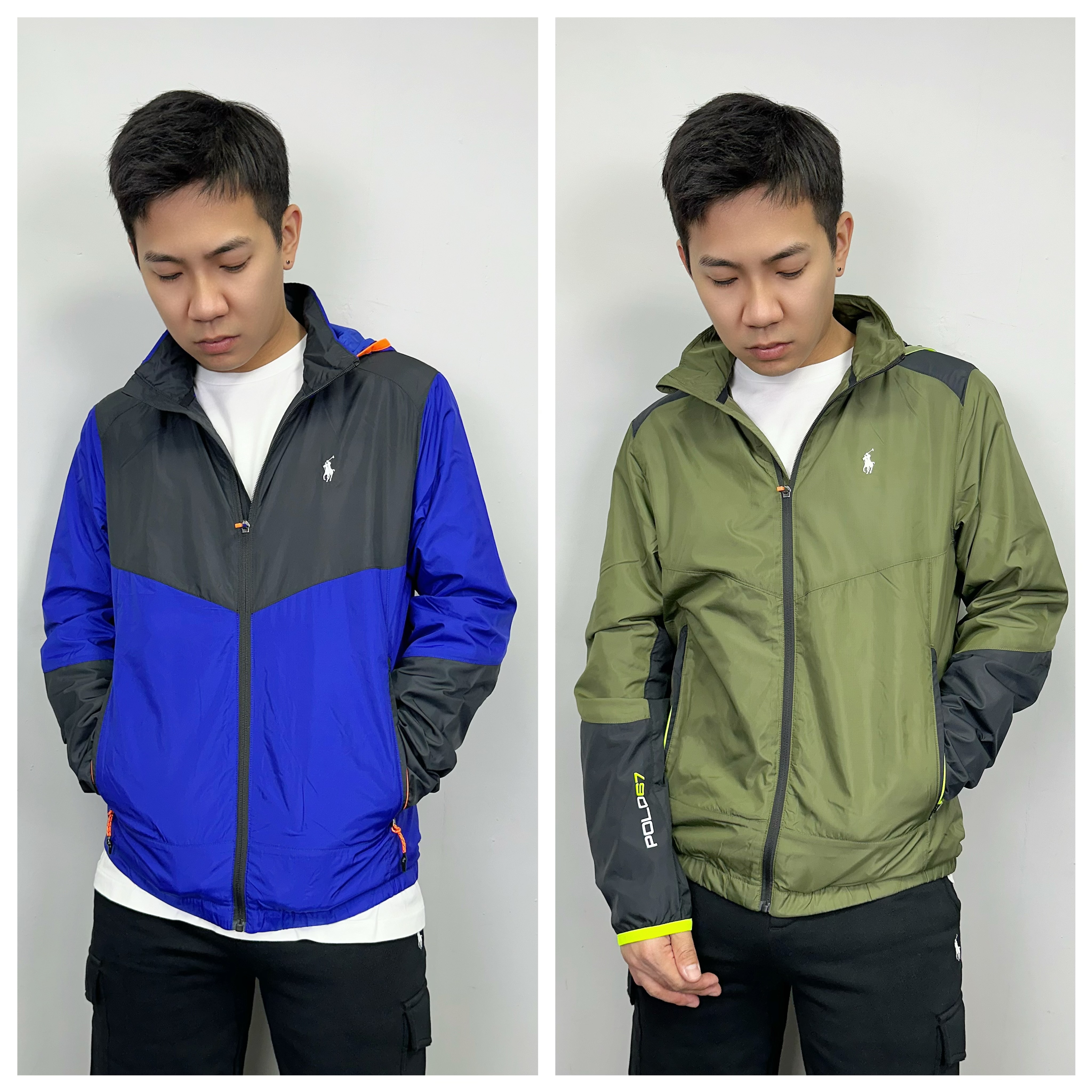 Polo Ralph Lauren 成人版 小馬 雙色拼接 防潑水 防風外套