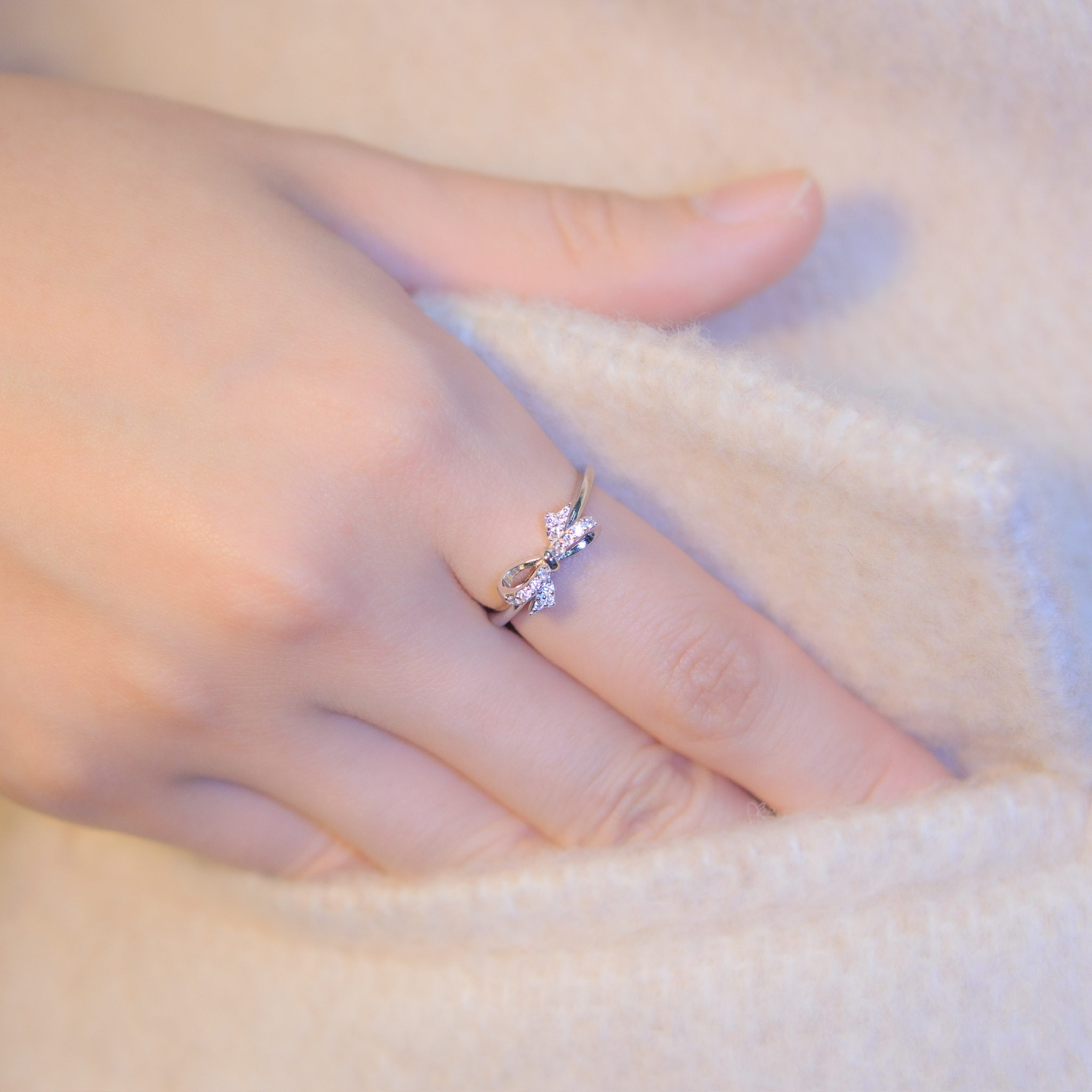 | 925 Silver | New Wish Bow Ring | RI0614 |