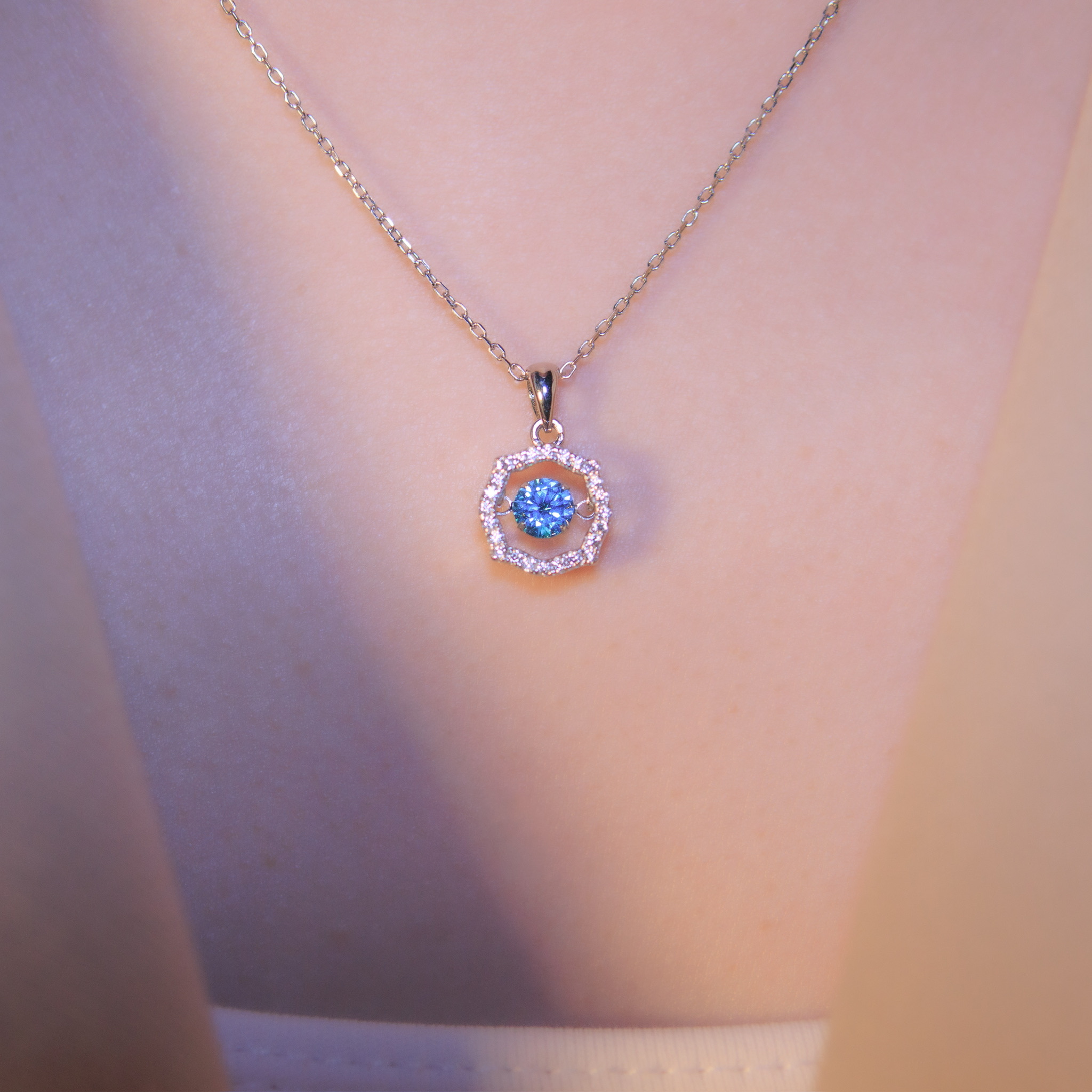 | 925純銀・白金・玫瑰金 | 懸浮純潔初衷項鍊  (銀/玫瑰金)  | NE1027 |