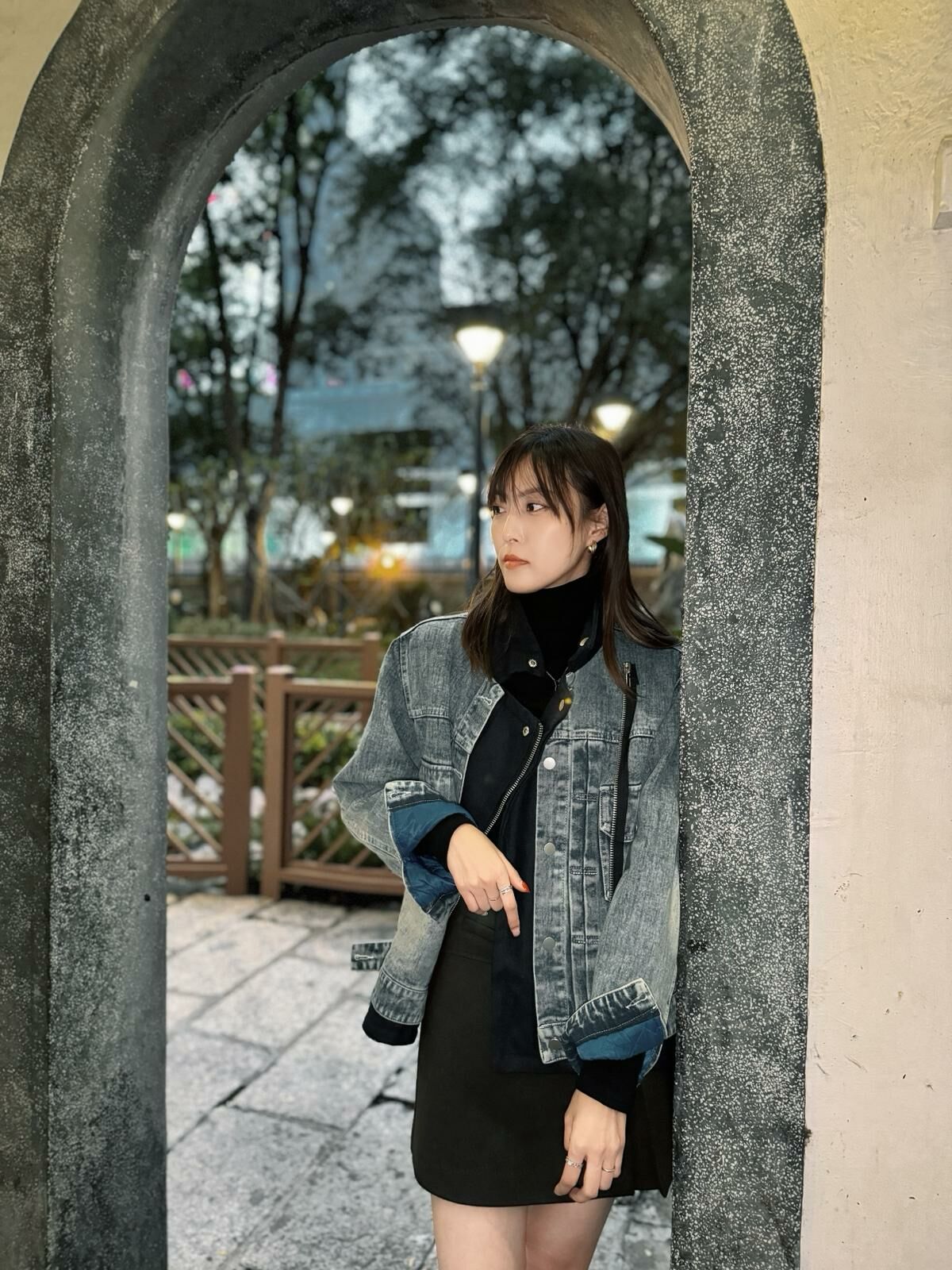 JK#5650 🤍狂襯牛仔褸