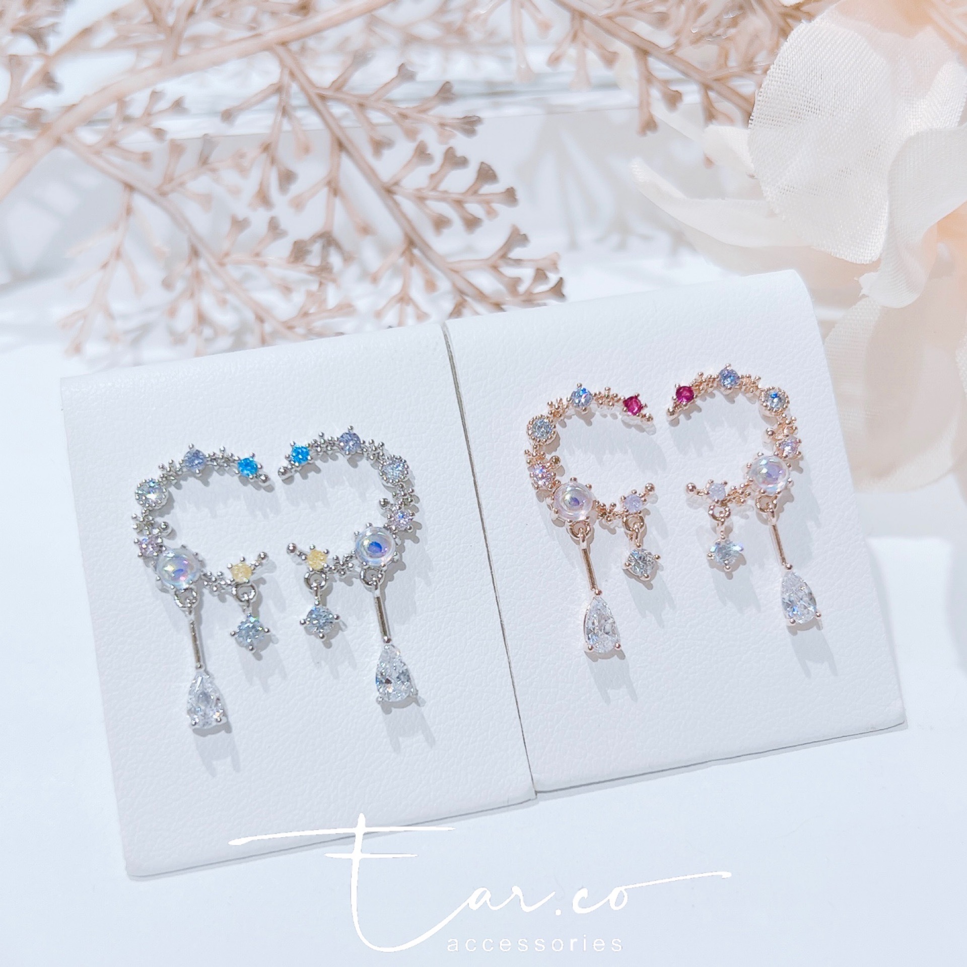 彩色泡沫精緻月亮水滴 #E276