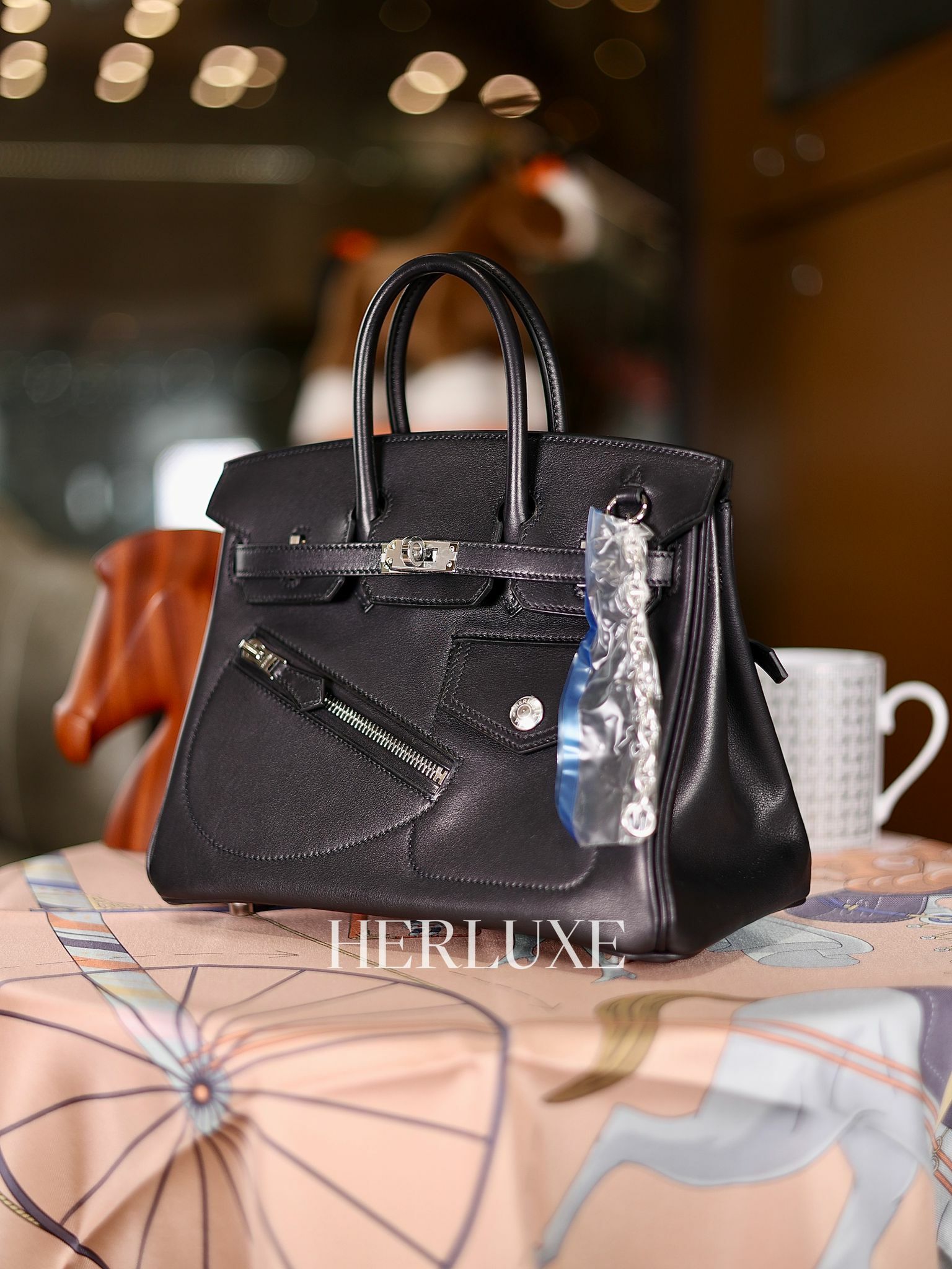 Birkin 25 rock 89 noir ck Volupto B