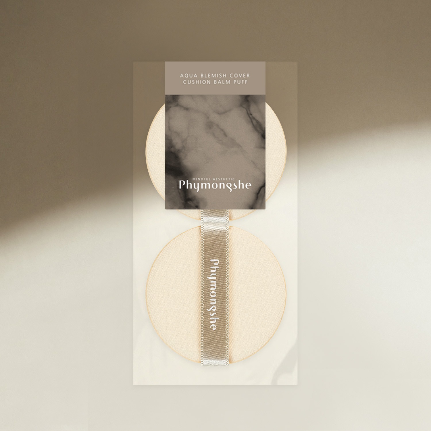 Phymongshe Aqua Blemish Cover Cushion Balm Puff [2PCS]