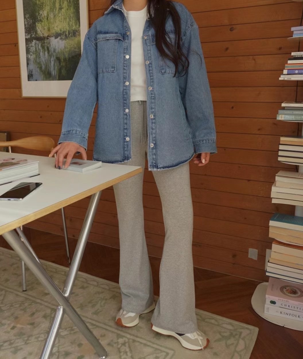 春夏新款/立領多口袋牛仔外套 MANIFEST正韓🇰🇷