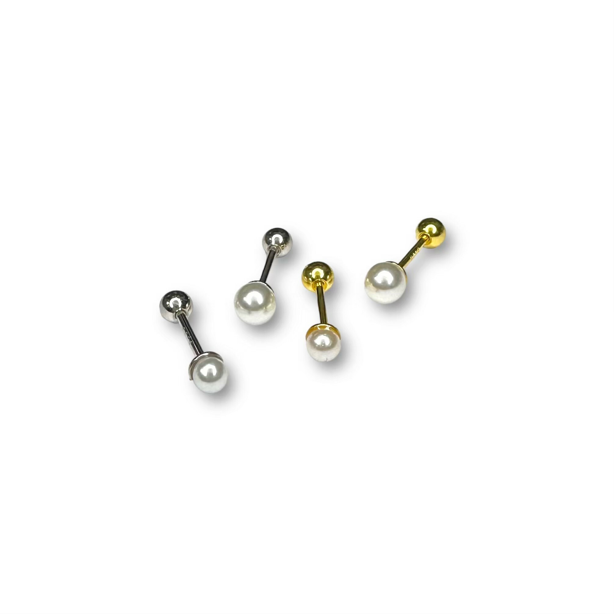 純銀鎖珠-白珍珠 2色(單支價)