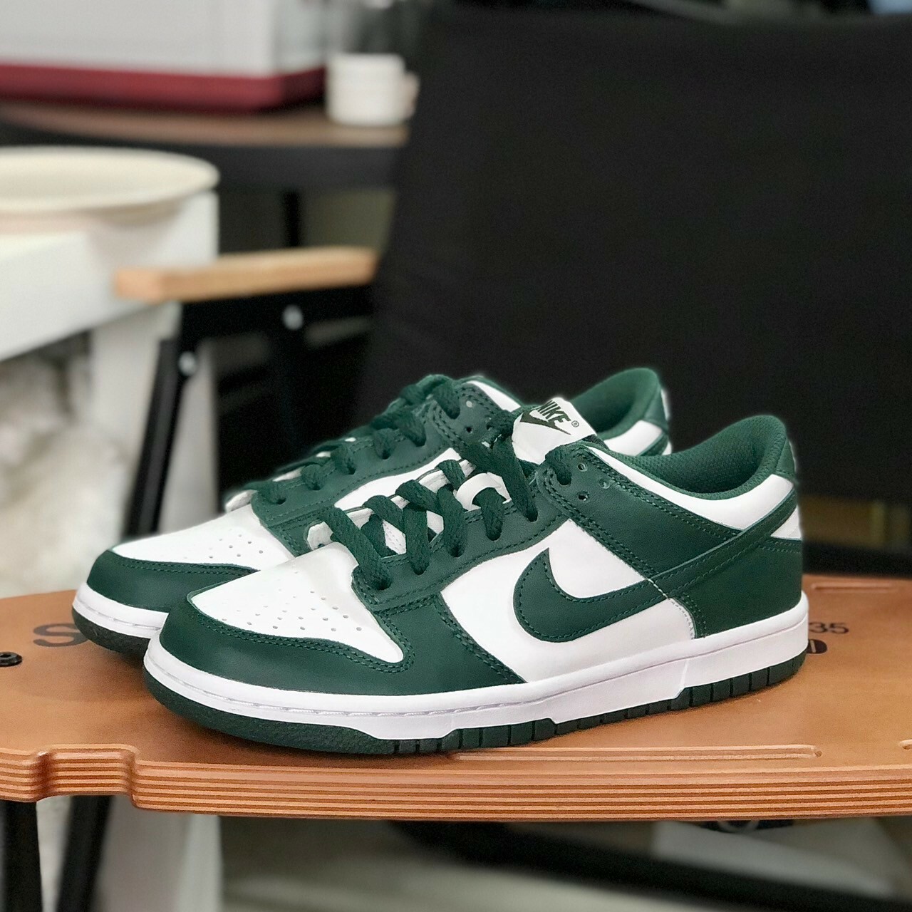 Nike Dunk Low(GS)大童款 白綠 低筒 CW1590-102