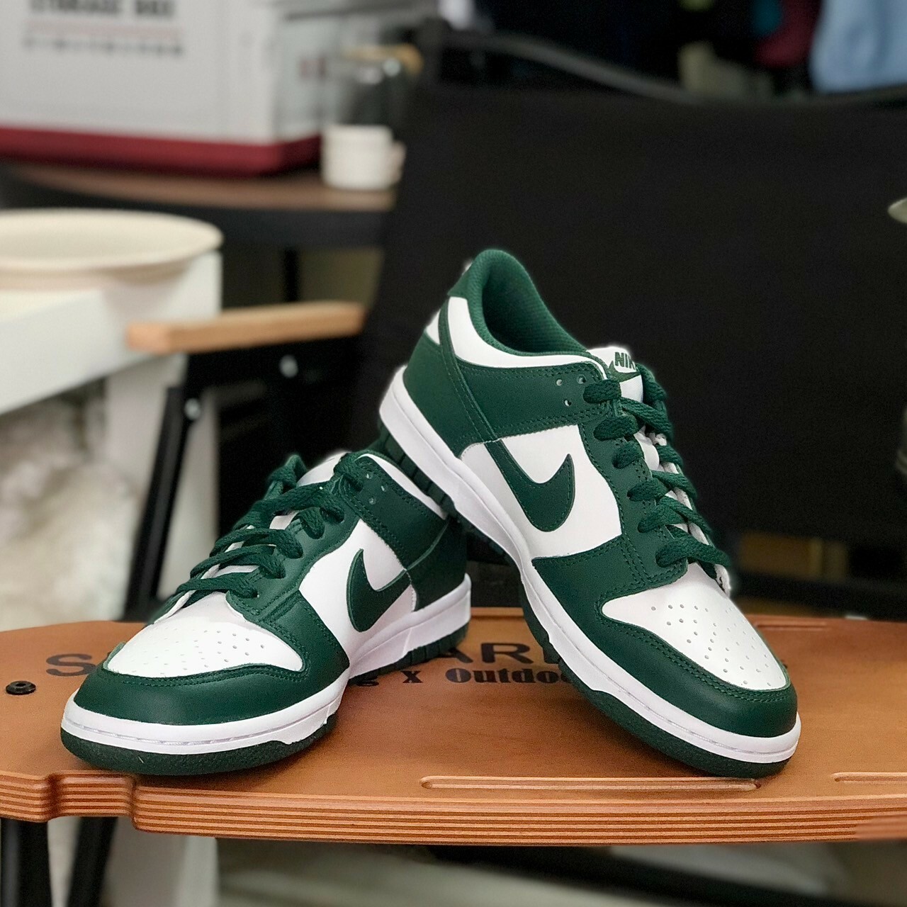 Nike Dunk Low(GS)大童款 白綠 低筒 CW1590-102