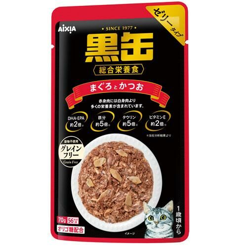 [$180/24包] 日本黑罐 主食包 (3款口味) 70g