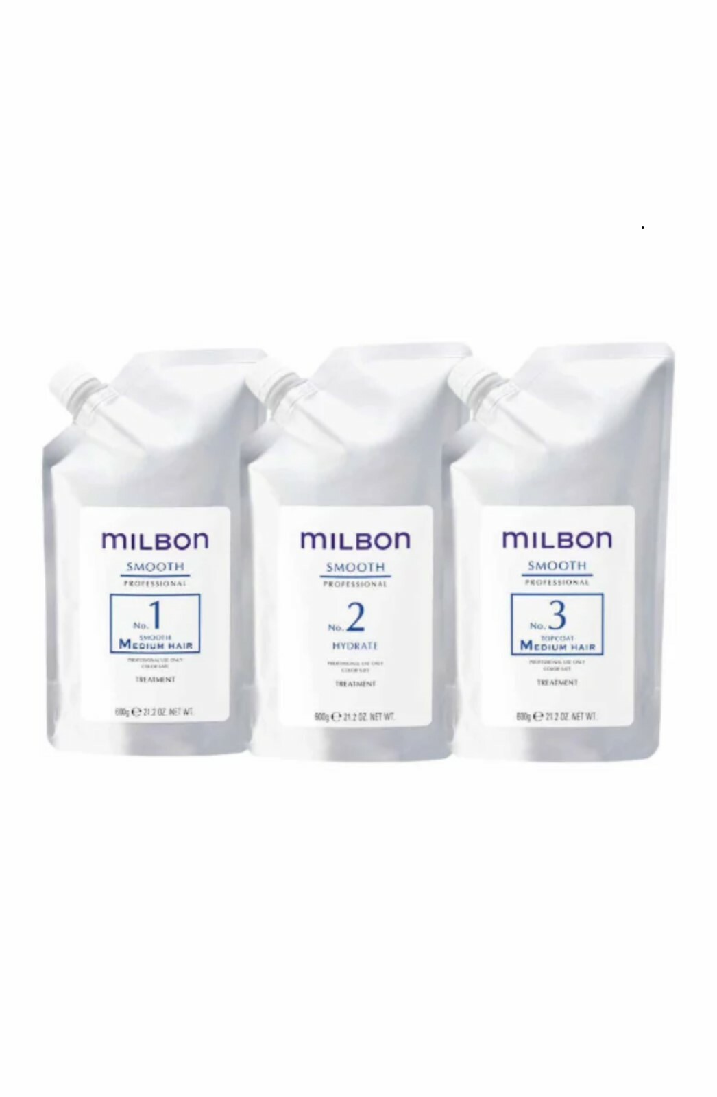 Milbon Smooth Treatment Smoothing Medium Hair 深層焗油護理套裝-中性髮質