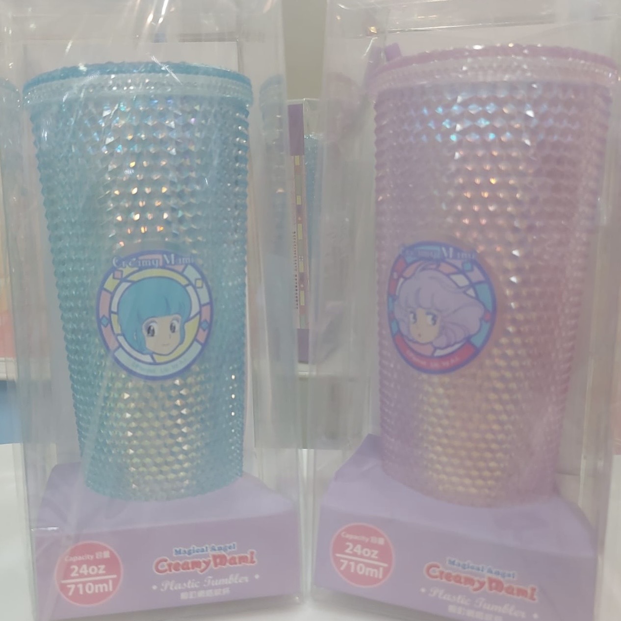 小桃柳釘網格紋杯