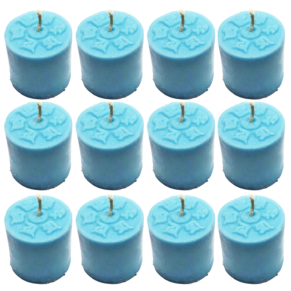 六字真言甘露酥油粒{安心寧神}青色100入【十方】150930