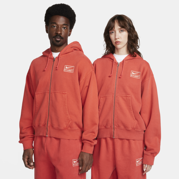 NIKE X STÜSSY FULL-ZIP FLEECE HOODIE