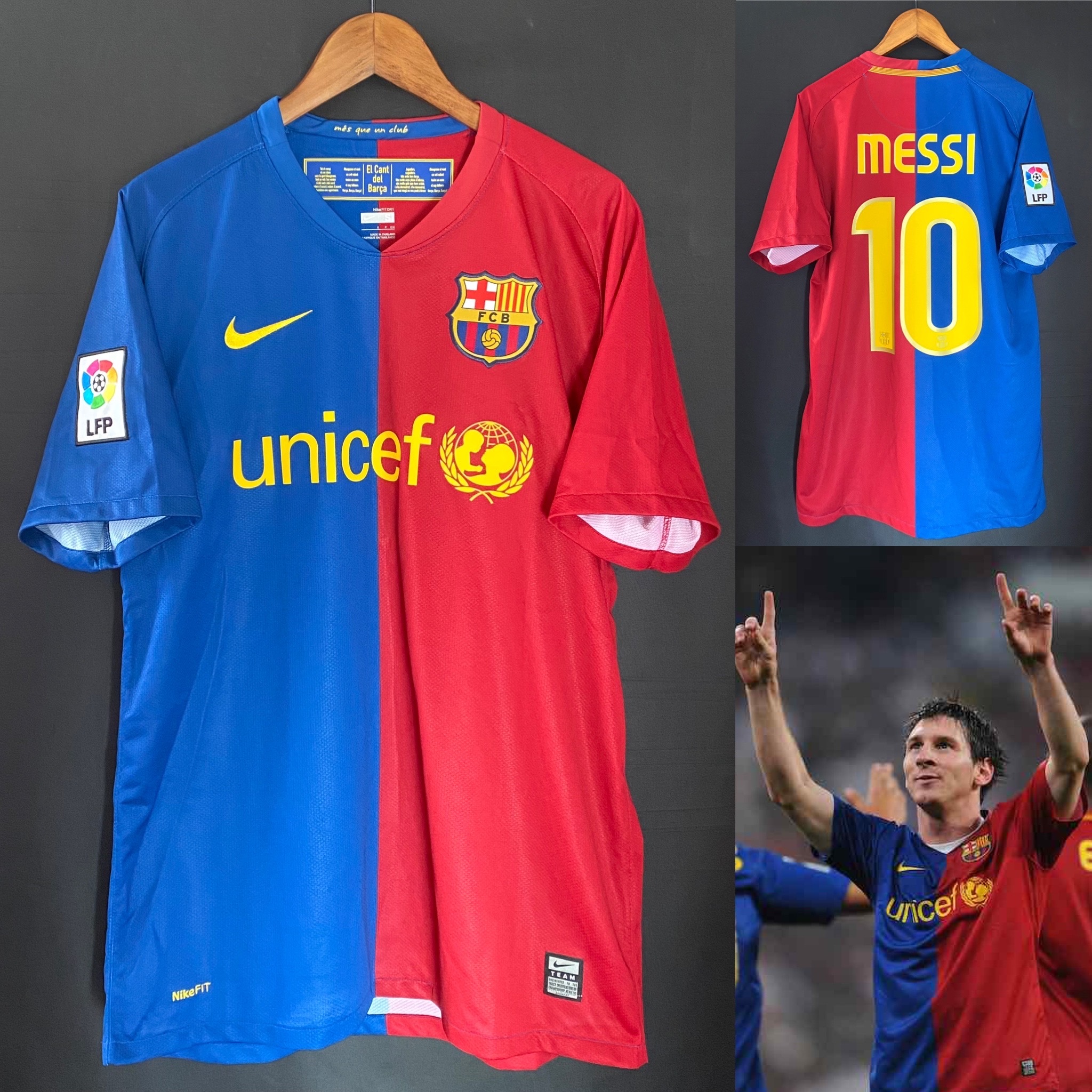 FC Barcelona 2008-2009 Nike Home Shirt #10 MESSI