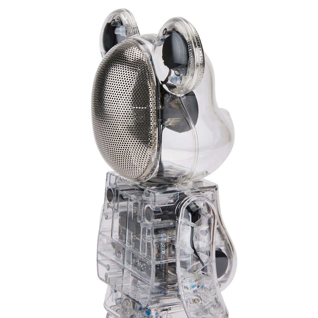 BE@RBRICK 400% BLUETOOTH SPEAKER CLEAR