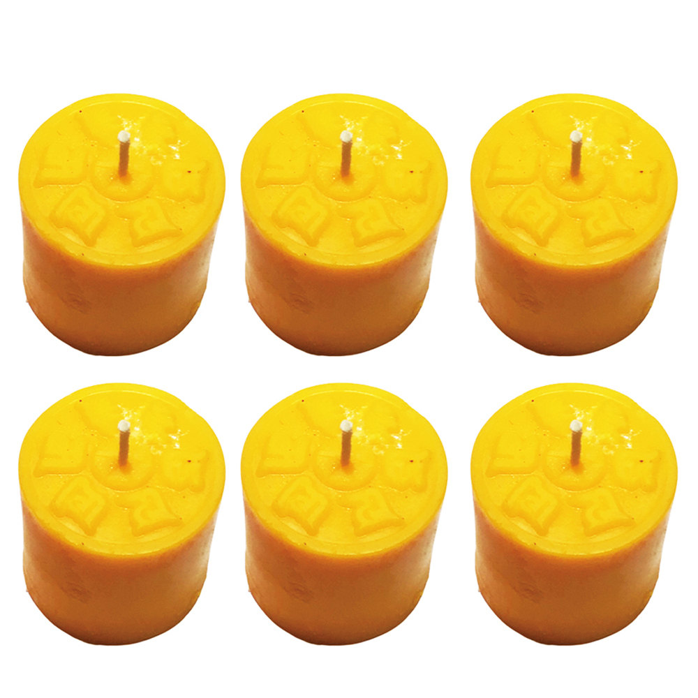 六字真言甘露酥油粒{祈福光明}黃色40入【十方】153237