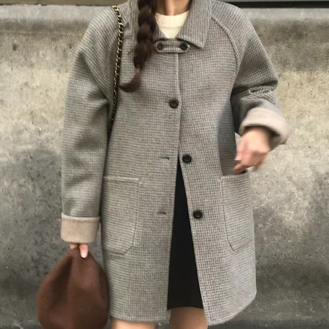 N01雙面穿90%手工羊毛外