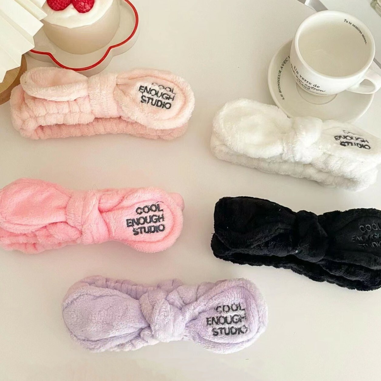 《3549》蝴蝶結造型毛絨束髮帶