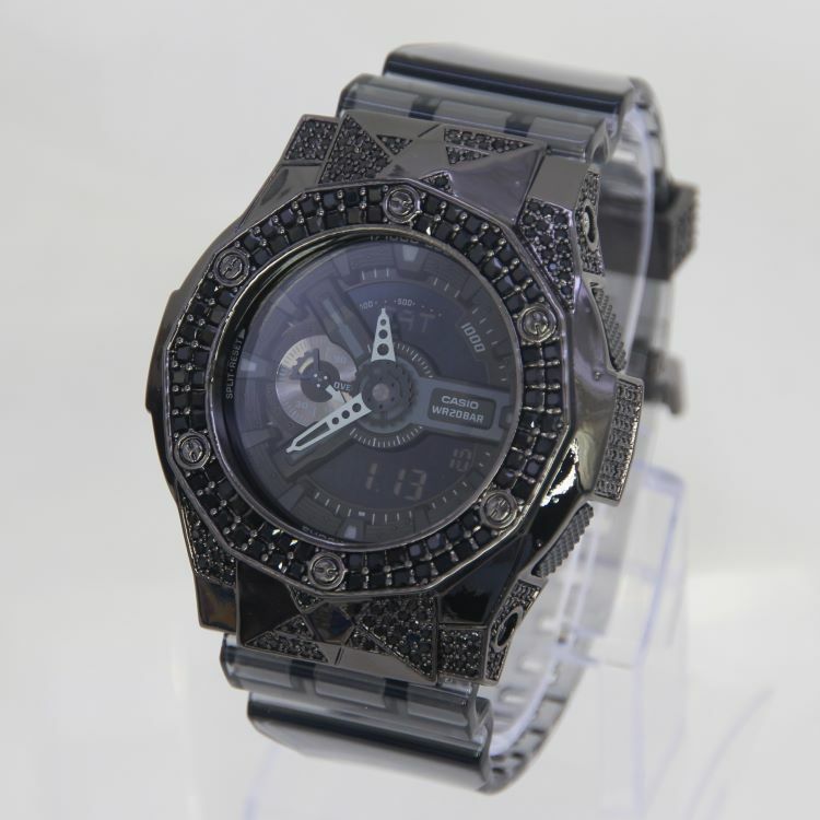 黑色 改裝手錶 GA-110SKE-8A - 尋星