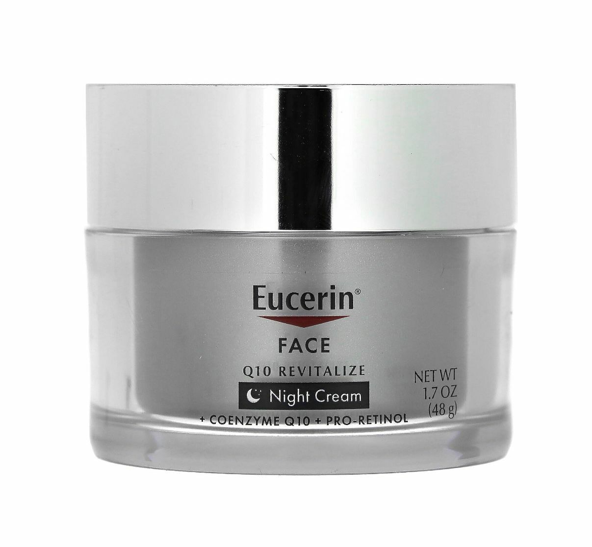 Eucerin, Face, Q10 Revitalize, Night Cream, Fragrance Free, 1.7 fl oz (48 g)