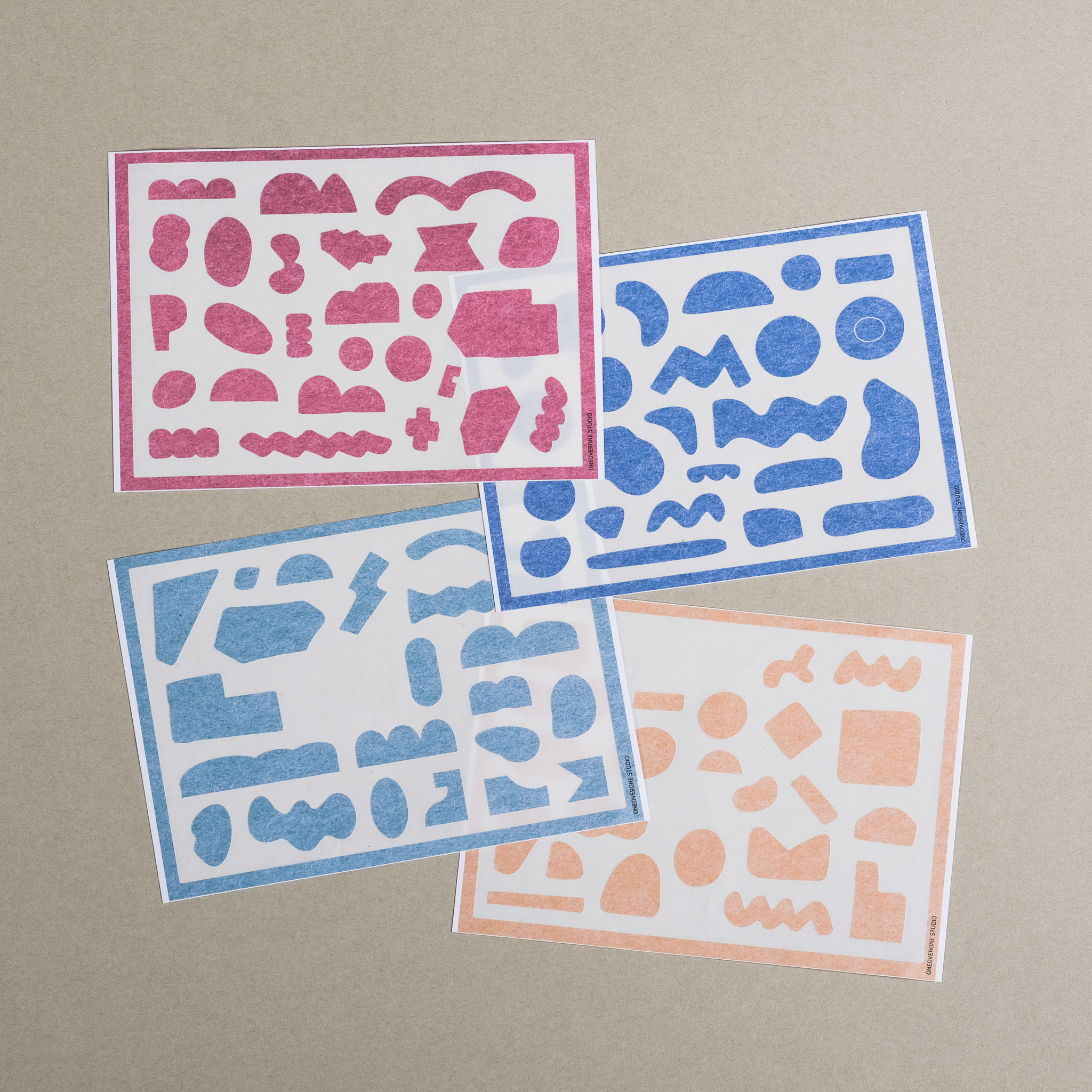 Varied Shape Sticker Pack /oneoverone studio/TAIWAN
