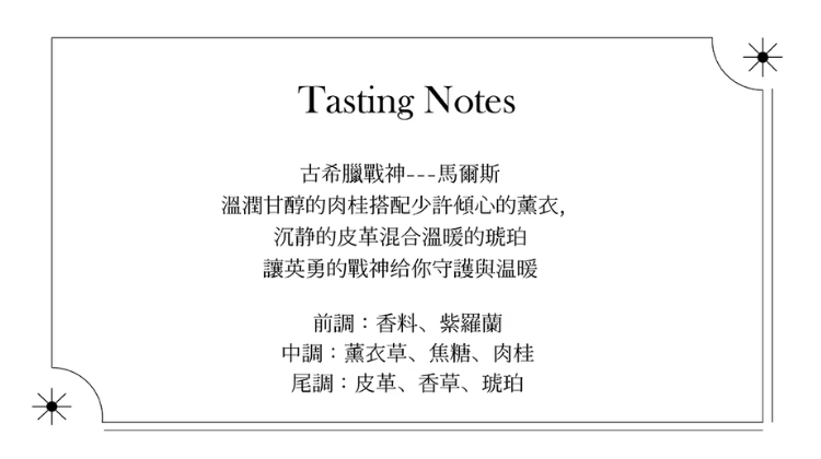 至空禮盒戰神馬爾斯香味香調