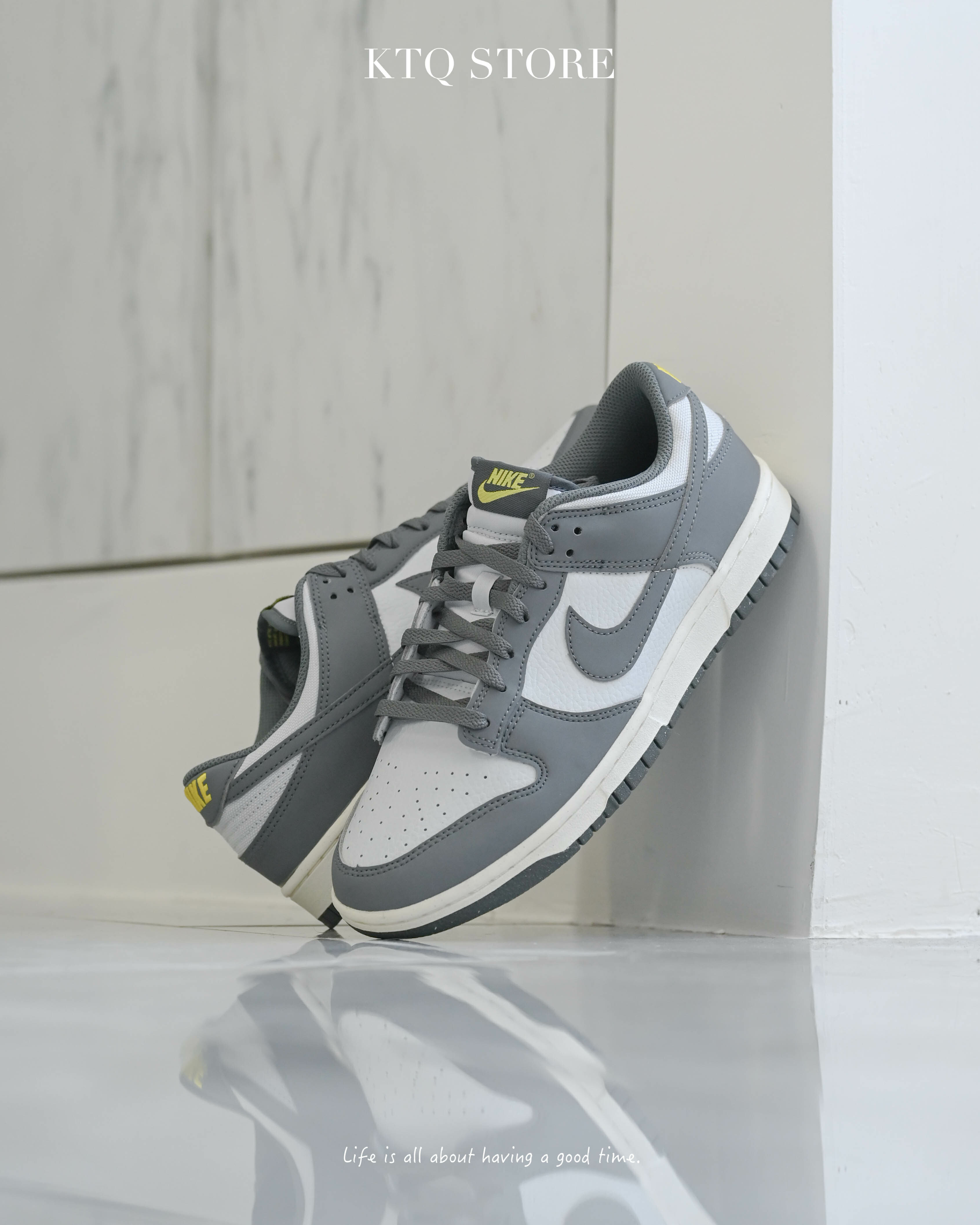 KTQ STORE ‧  NIKE DUNK LOW NN 灰白煙灰 奶油底 輕量 環保材質 FZ4621-001