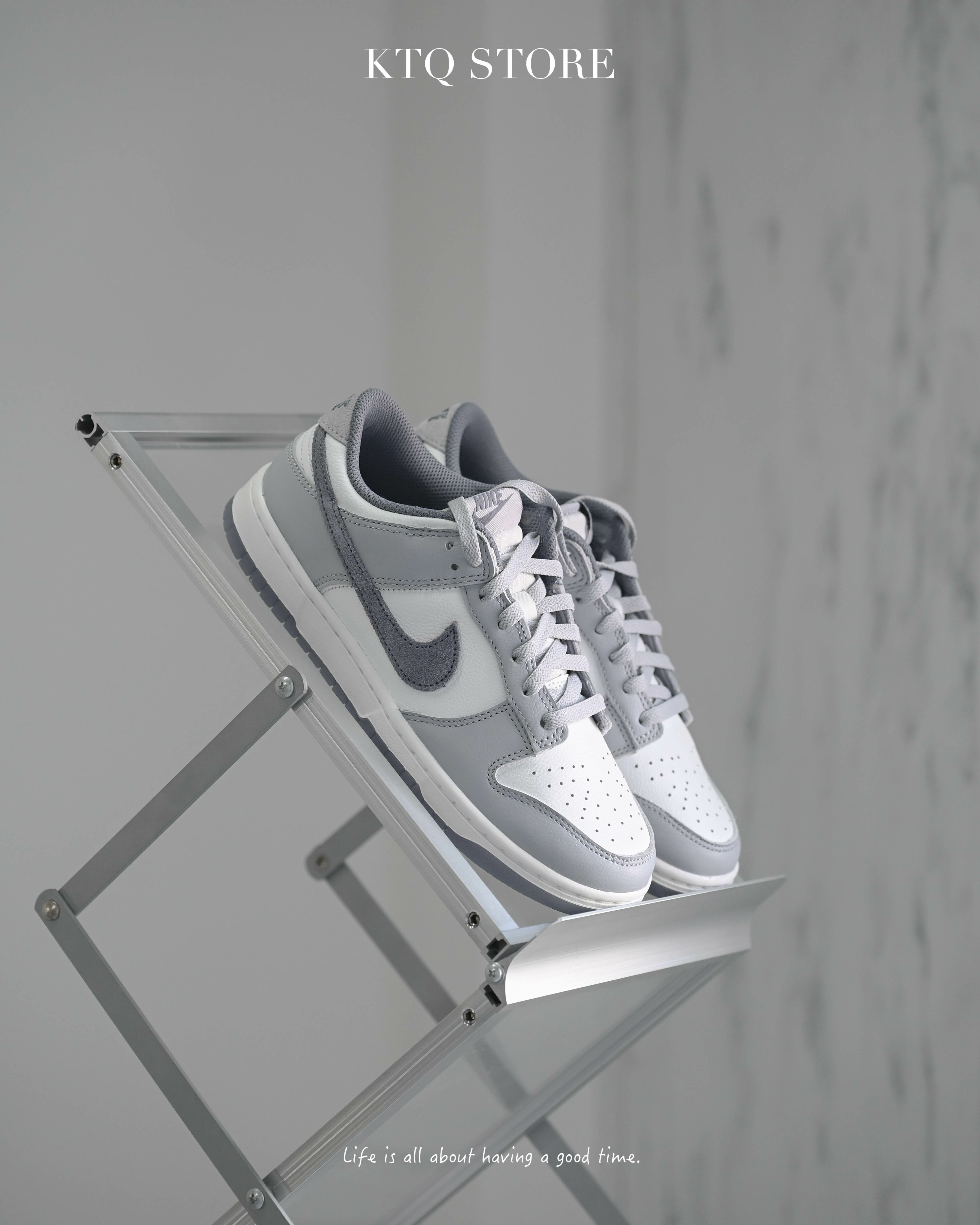 KTQ STORE ‧ NIKE DUNK LOW 灰紫莫蘭迪 麂皮 拼接 男鞋 FJ4188-100